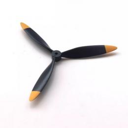 Dynam 13×7　3枚プロペラ先端黄色　DM137P3Y