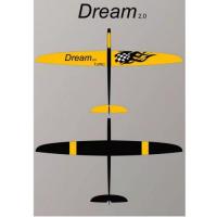 TJIRC　DREAM電動グライダー　2m　イエローバージョン★限定特価品近日入荷予約受付中