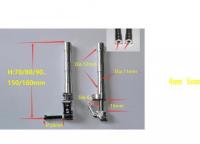 アルミ製オレオ脚　軸径5mm　長さ110mm　ALO1105