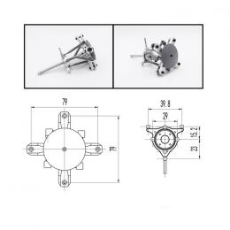 BELL206/UH-1用4枚ローターヘッドセット　BELL/UH1RT4